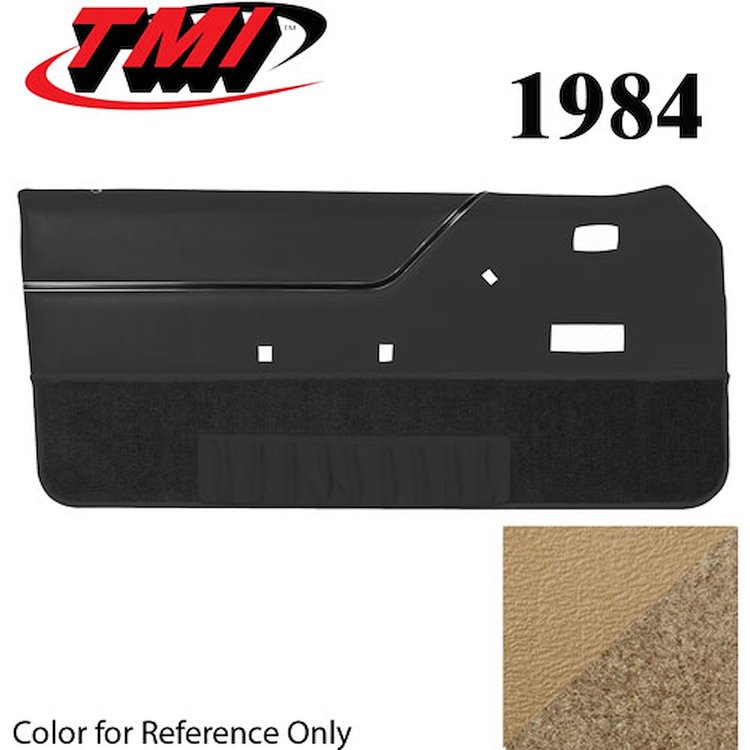 10-74104-954-8384 DESERT TAN WITH TAN CARPET 1984 - 1987 MUSTANG CONVERTIBLE DOOR PANELS POWER WINDOWS POWER DOOR LOCKS