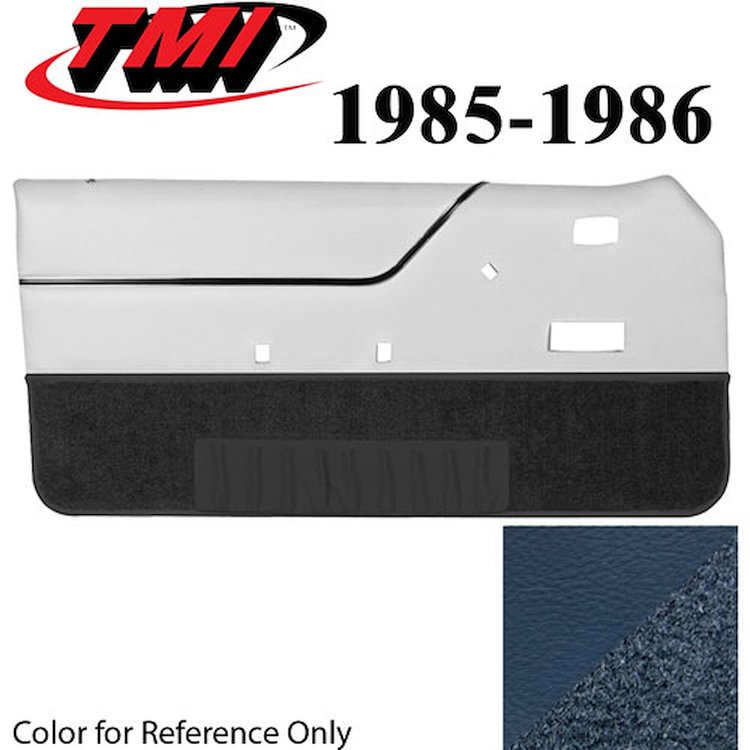 10-74105-968-8P-9304 REGATTA BLUE - 1985-86 MUSTANG CONVERTIBLE DOOR PANELS POWER WINDOWS POWER DOOR LOCKS