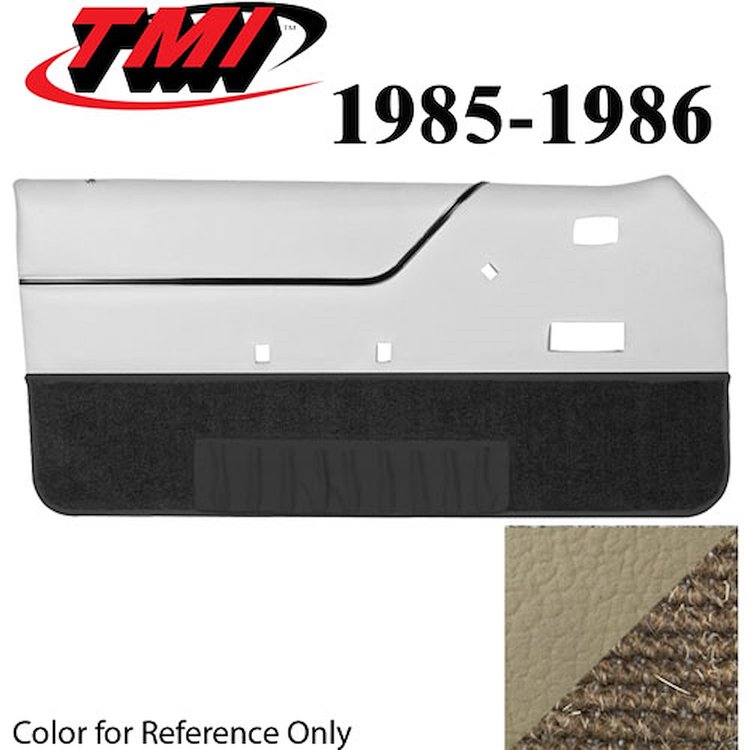 10-74105-973-3P-906 SAND BEIGE - 1985-86 MUSTANG CONVERTIBLE DOOR PANELS POWER WINDOWS POWER DOOR LOCKS