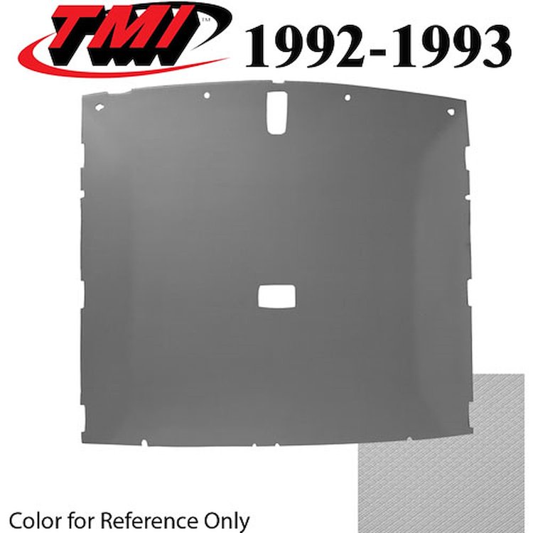 20-73000-1514 GRAY FOAM BACK TIER GRAIN VINYL - 1990-93 MUSTANG COUPE HEADLINER SILVER GRAY FOAM BACK TIER GRAIN VINYL