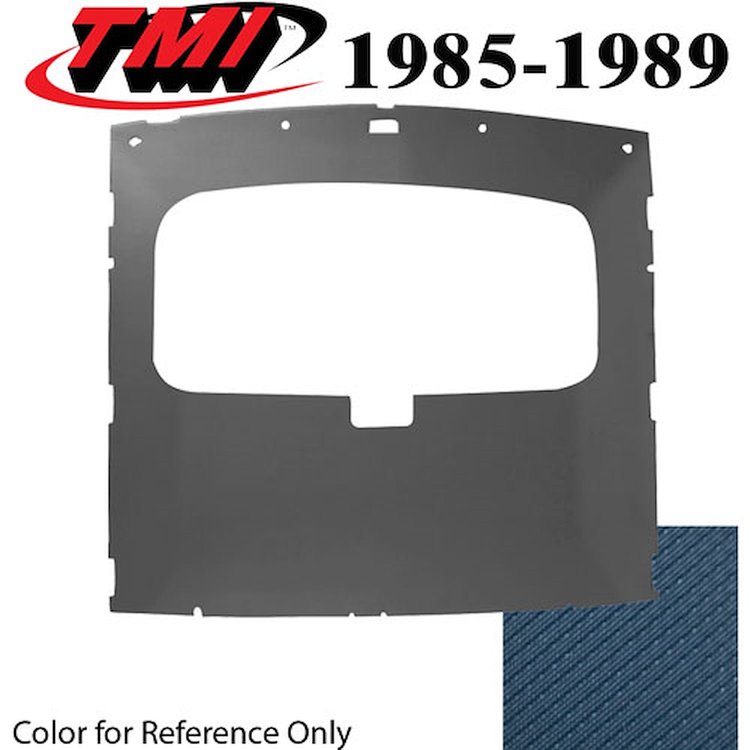20-73004-1212 REGATTA BLUE FOAM BACK TIER GRAIN VINYL - 1985-89 MUSTANG COUPE SUNROOF HEADLINER REGA