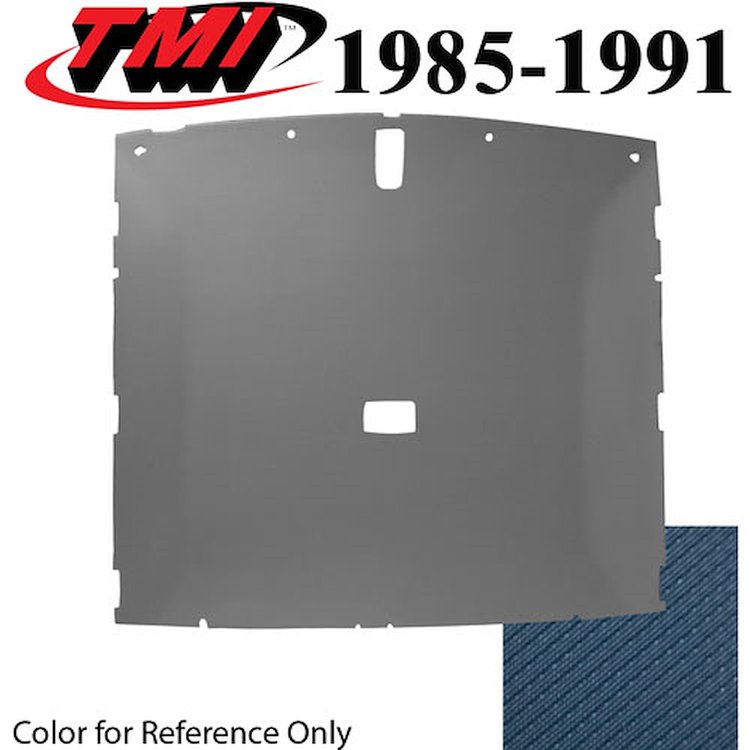 20-73005-1212 DARK BLUE FOAM BACK TIER GRAIN VINYL - 1985-90 MUSTANG COUPE HEADLINER DARK BLUE FOAM BACK TIER GRAIN VINYL
