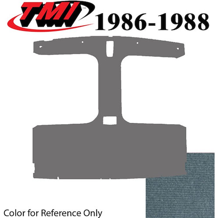 20-73019-1827 REGATTA BLUE FOAM BACK CLOTH - 1986-88 MUSTANG COUPE T-TOP HEADLINER REGATTA BLUE FOAM BACK CLOTH