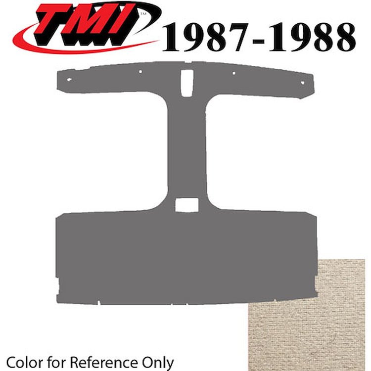 20-73019-1853X SMOKE GRAY FOAM BACK CLOTH - 1987-88 MUSTANG COUPE T-TOP HEADLINER SMOKE GRAY FOAM BACK CLOTH