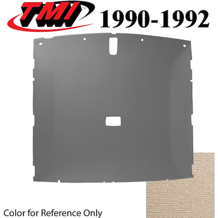 20-75000-1891 TITANIUM GRAY FOAM BACK CLOTH - 1990-92 MUSTANG HATCHBACK HATCHBACK HEADLINER TITANIUM GRAY FOAM BACK CLOTH