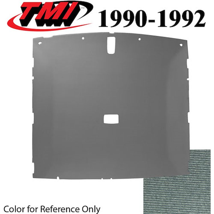 20-75000-1908 CRYSTAL BLUE FOAM BACK CLOTH - 1990-92 MUSTANG HATCHBACK HATCHBACK HEADLINER CRYSTAL BLUE FOAM BACK CLOTH