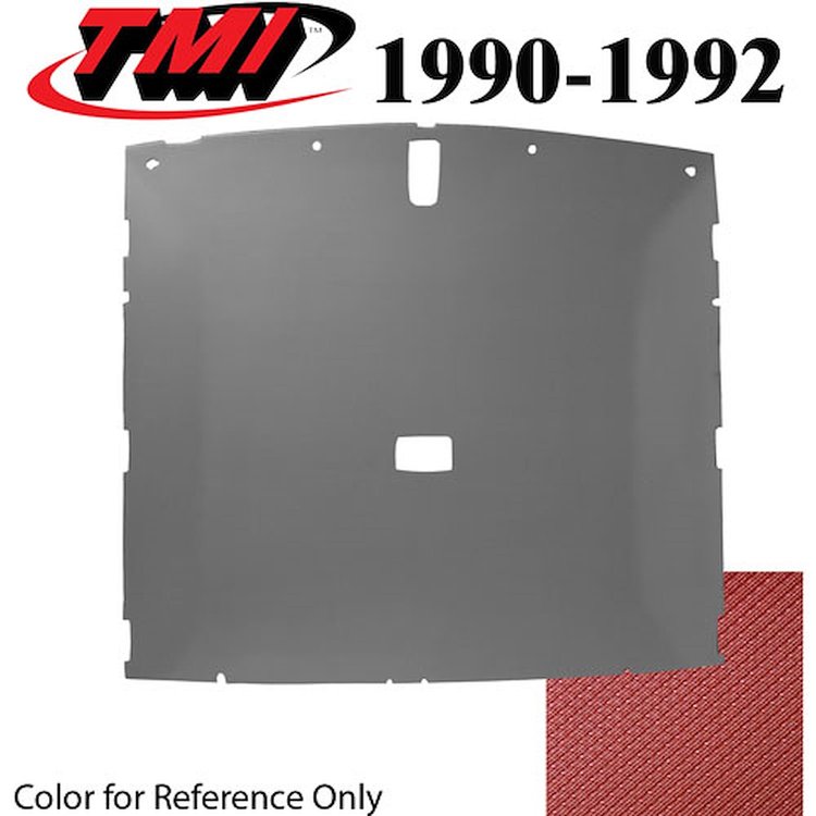 20-75000-850 RED FOAM BACK TIER GRAIN VINYL - 1990-92 MUSTANG HATCHBACK HEADLINER SCARLET RED FOAM BACK TIER GRAIN VINYL