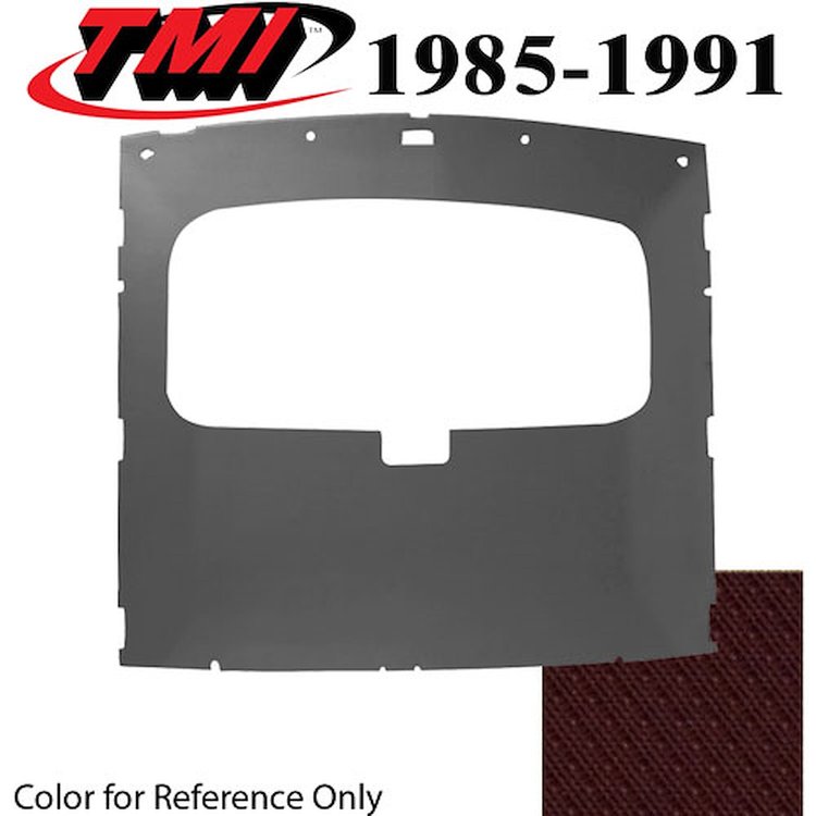 20-75004-1210 MED RED FOAM BACK TIER GRAIN VINYL - 1984-91 MUSTANG HATCHBACK SUNROOF HEADLINER MED R