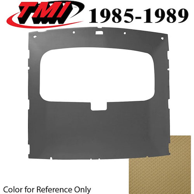 20-75004-1435 SAND BEIGE FOAM BACK TIER GRAIN VINYL - 1985-91 MUSTANG HATCHBACK SUNROOF HEADLINER SA
