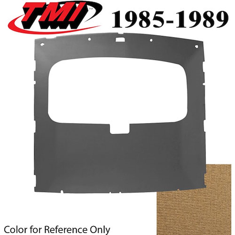 20-75004-1817 SAND BEIGE FOAM BACK CLOTH - 1985-89 MUSTANG HATCHBACK SUNROOF HEADLINER SAND BEIGE FOAM BACK CLOTH
