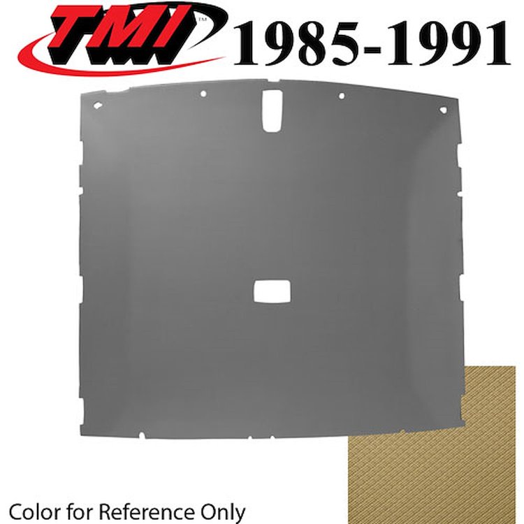 20-75005-1435 SAND BEIGE TAN FOAM BACK TIER GRAIN VINYL - 1985-90 MUSTANG HATCHBACK HEADLINER SAND B