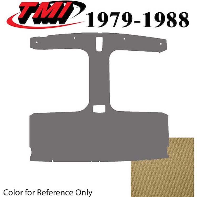 20-75019-1435 SAND BEIGE/DESERT TAN FOAM BACK TIER GRAIN VINYL - 1979-88 MUSTANG HATCHBACK HEADLINER