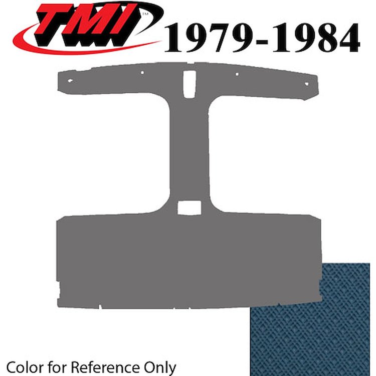 20-75019-1565 WEDGEWOOD/ACADEMY BLUE FOAM BACK TIER GRAIN VINYL - 1979-84 MUSTANG HATCHBACK T-TOP HE