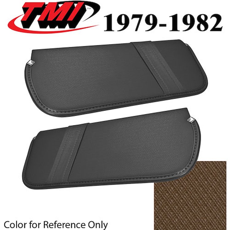 21-73009-1217 VAQUERO 1979-82 - 1979-82 MUSTANG SUNVISORS STANDARD TIER GRAIN VINYL