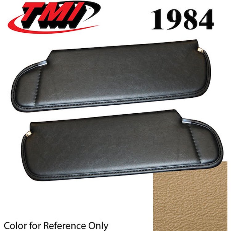 21-74203-954 DESERT TAN 1984 - 1983-86 CONVT. MUSTANG SUNVISORS WITHOUT MIRROR SEAT VINYL