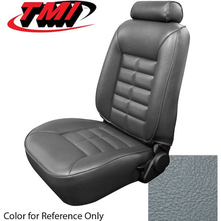 43-73201-953 MEDIUM GRAY 1987-89 CG - 1981-92 MUSTANG LX FRONT BUCKETS ONLY. STANDARD LOW BACK BUCKET SEAT VINYL