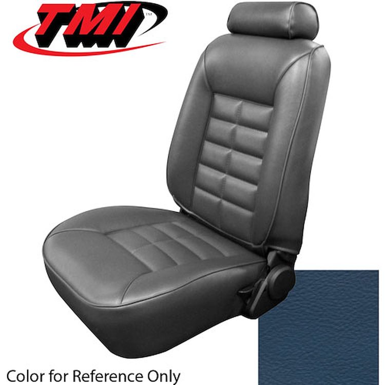 43-73201-968 REGATTA BLUE 1985-89 CB - 1981-92 MUSTANG LX STANDARD LOW BACK BUCKET SEATS ONLY-VINYL
