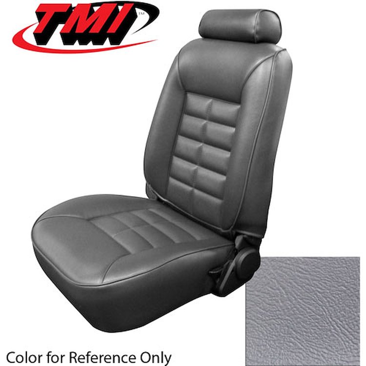 43-73201-972 TITANIUM GRAY 1990-92 BA - 1981-92 MUSTANG LX FRONT BUCKETS ONLY. STANDARD LOW BACK BUCKETS VINYL