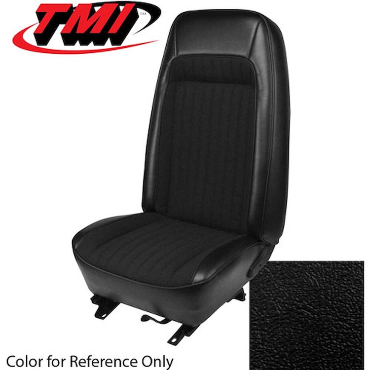 43-73209-958 BLACK 1979-83 AA/LA - 1979-80 MUSTANG STANDARD HIGH BACK BUCKETS ONLY VINYL