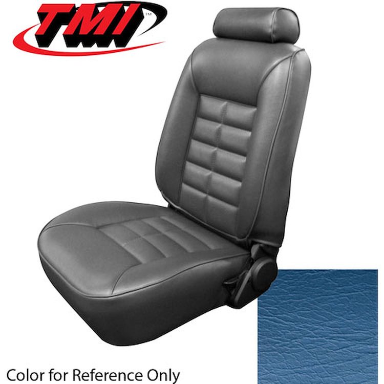 43-73221-975-975 WEDGEWOOD BLUE 1981-82 SB - 1981-92 MUSTANG COUPE STANDARD LOW BACK BUCKET VINYL