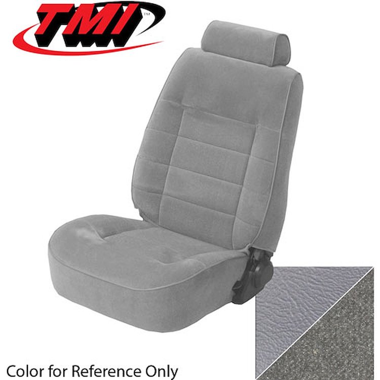 43-73291-972-56-56 TITANIUM GRAY 1990-92 FA - 1991-92 MUSTANG LX COUPE STANDARD LOW BACK BUCKETS CLOTH INSERTS W/ VINYL SIDES