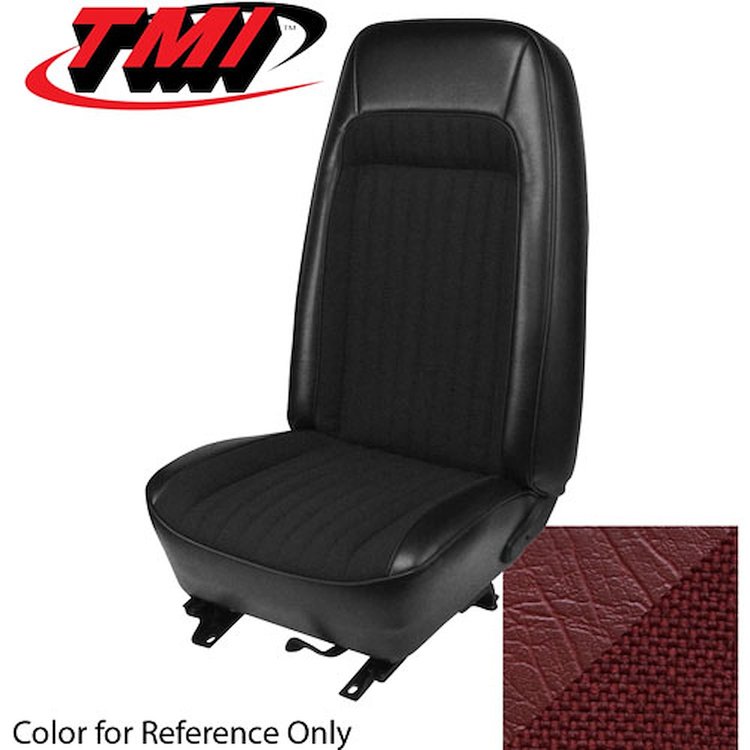 43-73309-998-79 RED 1979-80 BD/MD - 1979-80 MUSTANG STANDARD HIGH BACK BUCKETS ONLY TWEED &VINYL