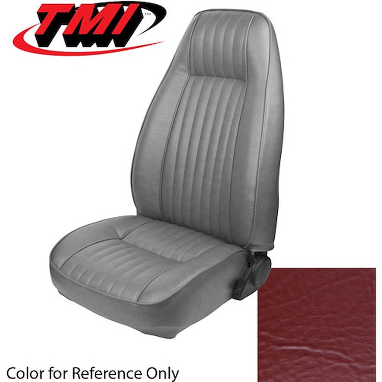 43-73401-971 MEDIUM RED 1979-80 AD - 1981-84 MUSTANG STANDARD HIGH BACK BUCKETS ONLY VINYL