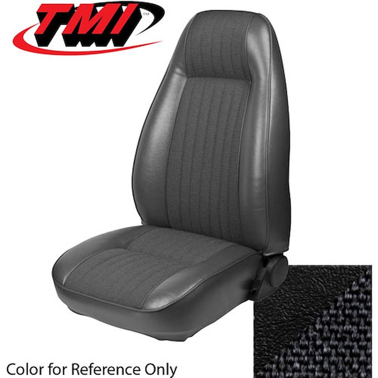 43-73403-958-70 BLACK 1979-83 BA - 1981-82 MUSTANG STANDARD HIGH BACK BUCKETS ONLY CLOTH & VINYL