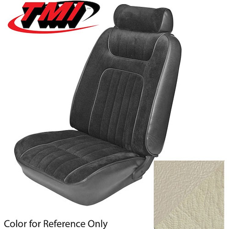 43-73409-2290-4072 WHITE 1979-80 CW/CQ/CN/C2/C9 - 1979-80 MUSTANG STANDARD LOW BACK BUCKETS ONLY VINYL