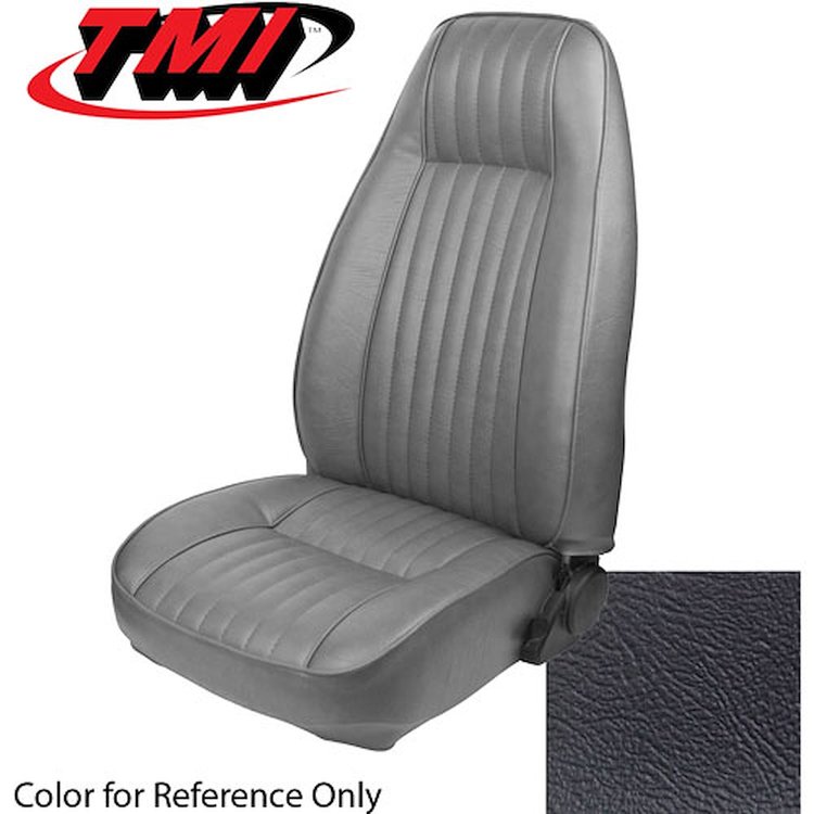 43-73421-955 CHARCOAL 1984-86 AA - 1981-84 MUSTANG COUPE STANDARD HIGH BACK BUCKETS SEATS VINYL