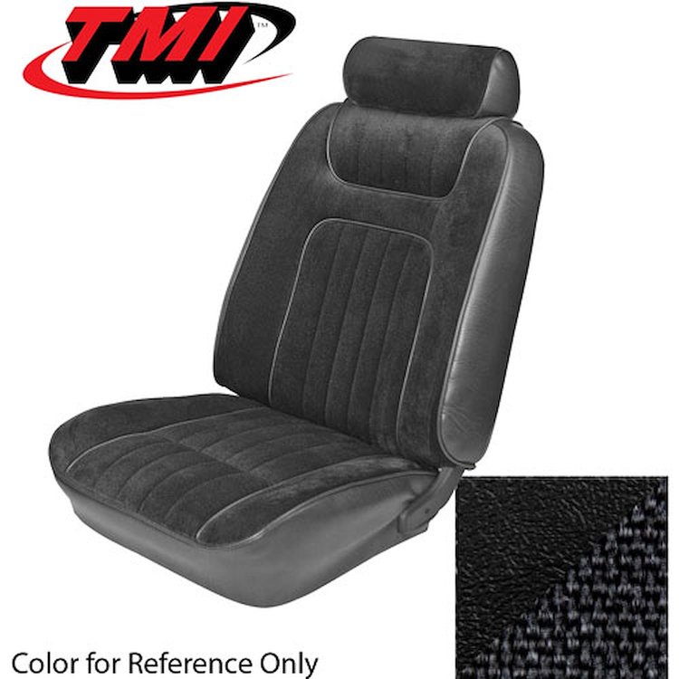 43-73509-958-70 BLACK 1979-83 DA/PA - 1979-80 MUSTANG STANDARD LOW BACK BUCKETS ONLY TWEED &VINYL