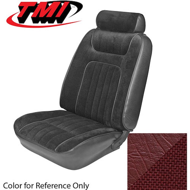 43-73509-998-79 RED 1979-80 DD/PD - 1979-80 MUSTANG STANDARD LOW BACK BUCKETS ONLY TWEED &VINYL