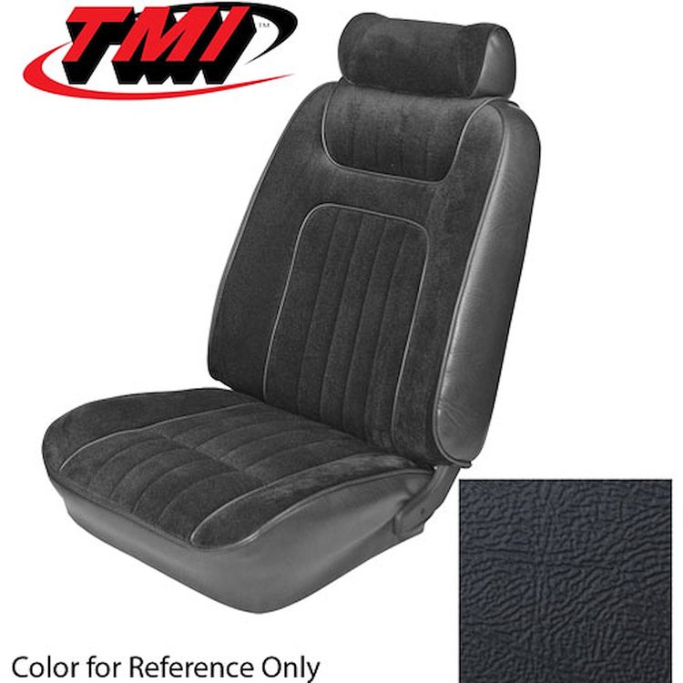 43-73539-L958 BLACK 1979-83 QA - 1979-80 MUSTANG COUPE STANDARD LOW BACK BUCKET LEATHER