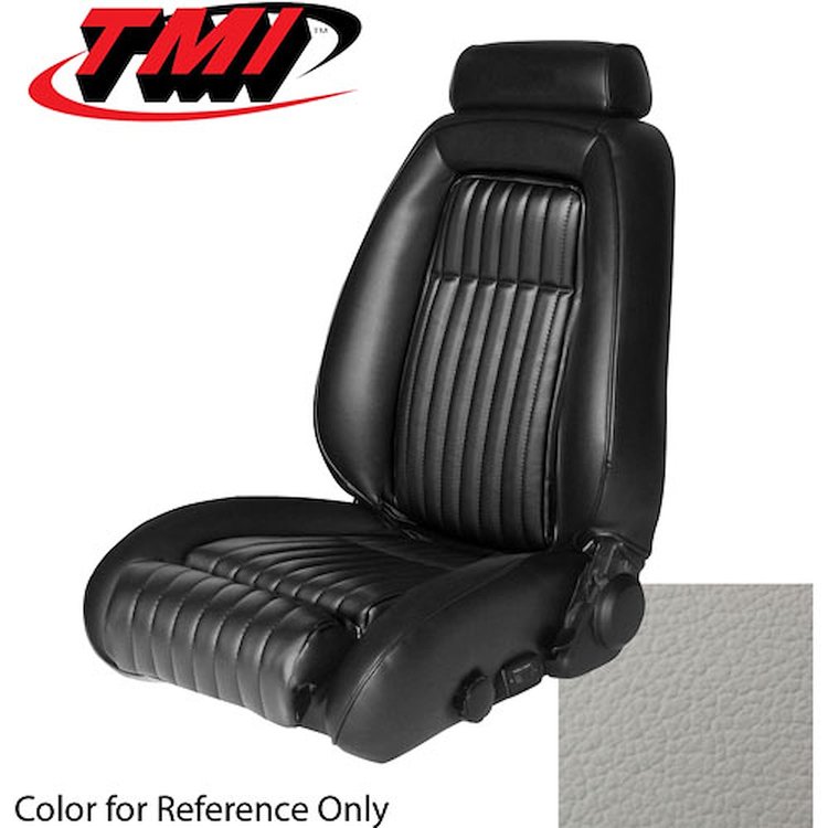 43-73600-L965 WHITE 1990-93 CL CN CW - 1990-91 MUSTANG GT & LX FRONT BUCKETS ONLY WITH PULL-OUT KNEE BOLSTERS LEATHER
