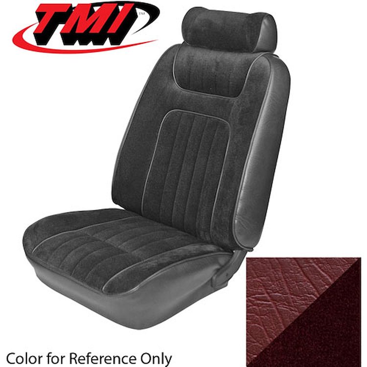 43-73728-998-59-59 RED 1979-80 FD - 1979-80 MUSTANG GHIA COUPE STANDARD LOW BACK BUCKET CLOTH & VINYL