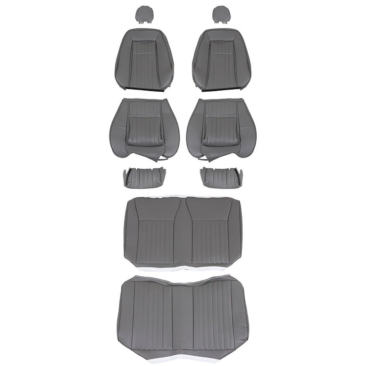 43-74629-953 MEDIUM GRAY 1987-89 - 1987-89 MUSTANG GT/LX CONVERTIBLE SPORT SEAT W/ PULL-OUT KNEE BOLSTER VINYL