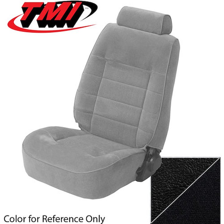 43-75323-958-51 BLACK 1979-83 FA - 1983 MUSTANG GLX/GT HATCHBACK STANDARD LOW BACK BUCKET CLOTH FACE W/ VINYL SIDES
