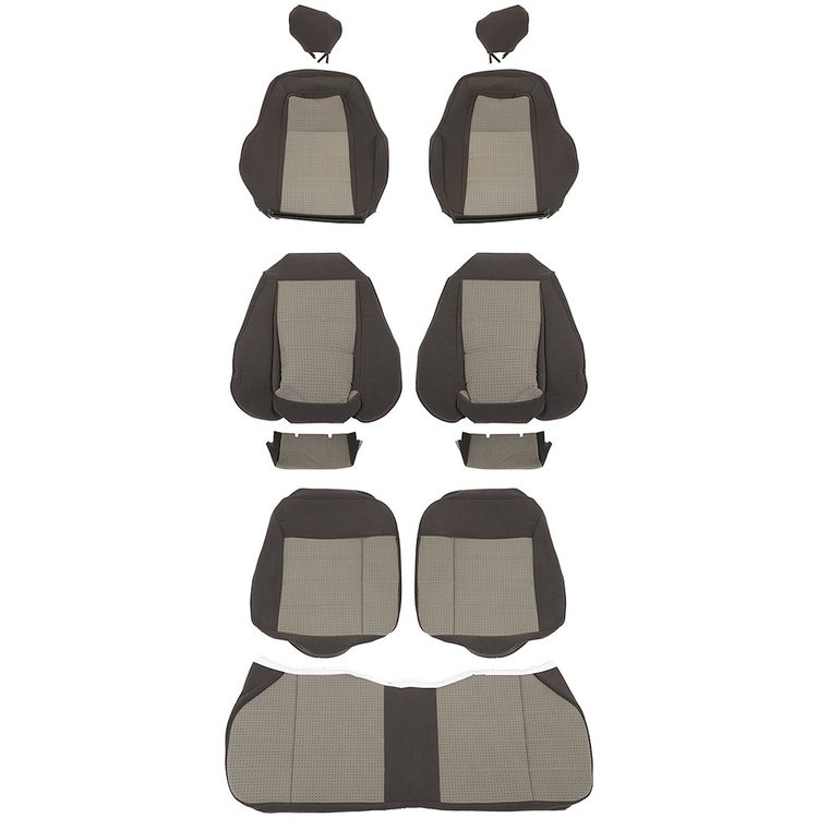 43-75524-612-562D CHARCOAL 1984-86 LA - 1984 MUSTANG SVO HATCHBACK HI-PERFORMANCE BUCKETS SEATS STANDARD CLOTH