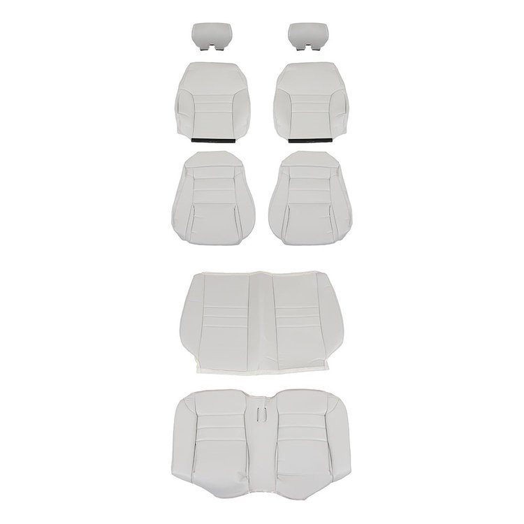 43-77324-965 1994-96 MUSTANG GT CONVERTIBLE FULL SET OXFROD WHITE VINYL UPHOLSTERY FRONT & REAR