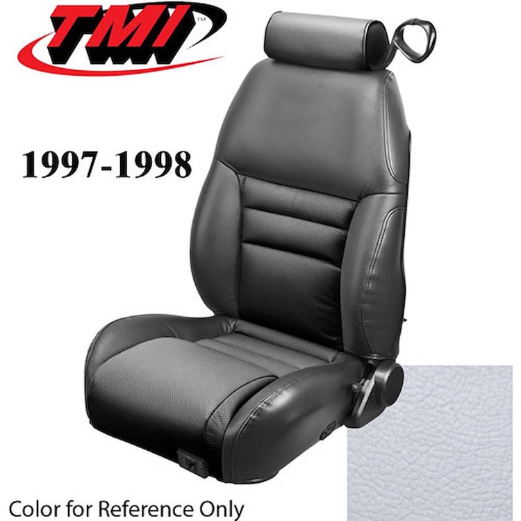 43-76327-965 1997-98 MUSTANG GT COUPE FULL SET OXFORD WHITE VINYL NON-OE UPHOLSTERY FRONT & REAR