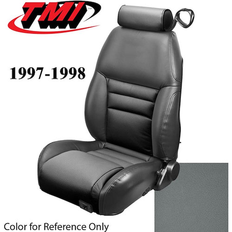 43-76327-6687 1997-98 MUSTANG GT COUPE FULL SET OPAL GRAY VINYL NON-OE UPHOLSTERY FRONT & REAR