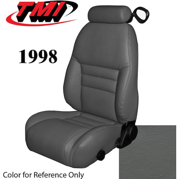 43-76628-L768 1998 MUSTANG GT COUPE FULL SET OPAL GRAY LEATHER UPHOLSTERY FRONT & REAR