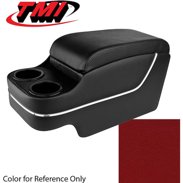 25-8011-3597 RED 1969 - DELUXE CAMARO CONSOLE SOLID COLOR WITH CHROME ACCENT TRIM