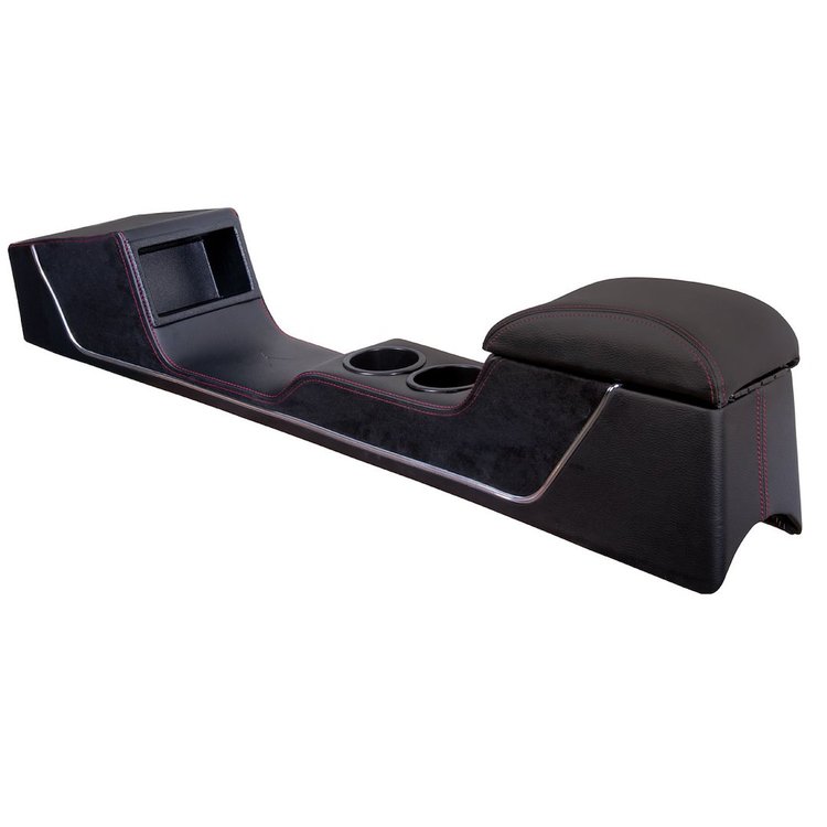 25-7087-6525-99-RS 1967-68 MUSTANG CPE/FSTBK SPORT R FULL LENGTH CONSOLE 2-TONE WITH CHROME