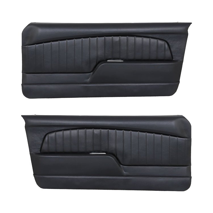 11-70003-958 1967 MUSTANG COUPE CONVERTIBLE FASTBACK SPORT DOOR PANEL BLACK VINYL