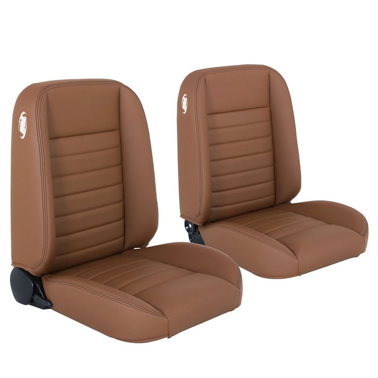 47-9250-511-BRS Pro-Classic Bucket Seats Cruiser Collection Universal [Saddle Brown Yinyl w/Brown Stitch]