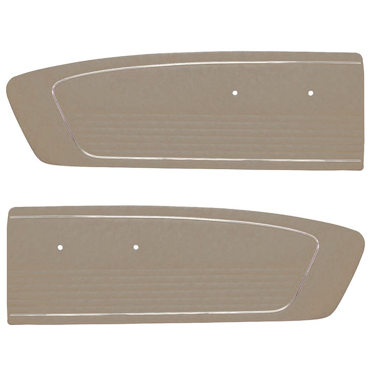 10-70806-2290 Door Panels, Front Only 1966 Ford Mustang, White Sierra Vinyl