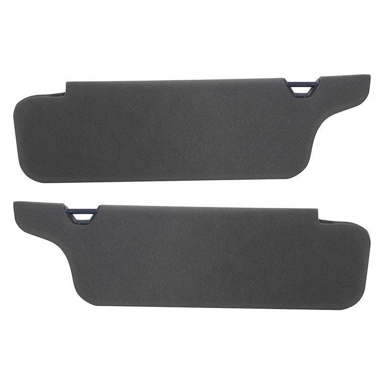 21-76004-1769 Sun Visors W/Out Mirror 1994-2004 Ford Mustang, Charcoal Gray Foam Back Cloth