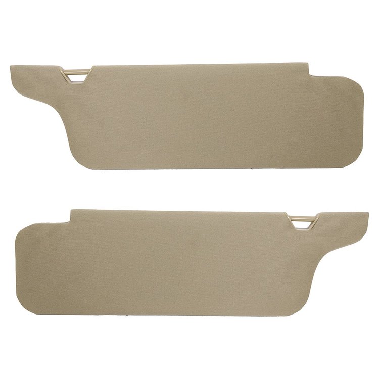 21-76004-1771 Sun Visors W/Out Mirror 1994-2004 Ford Mustang, Desert Tan Foam Back Cloth