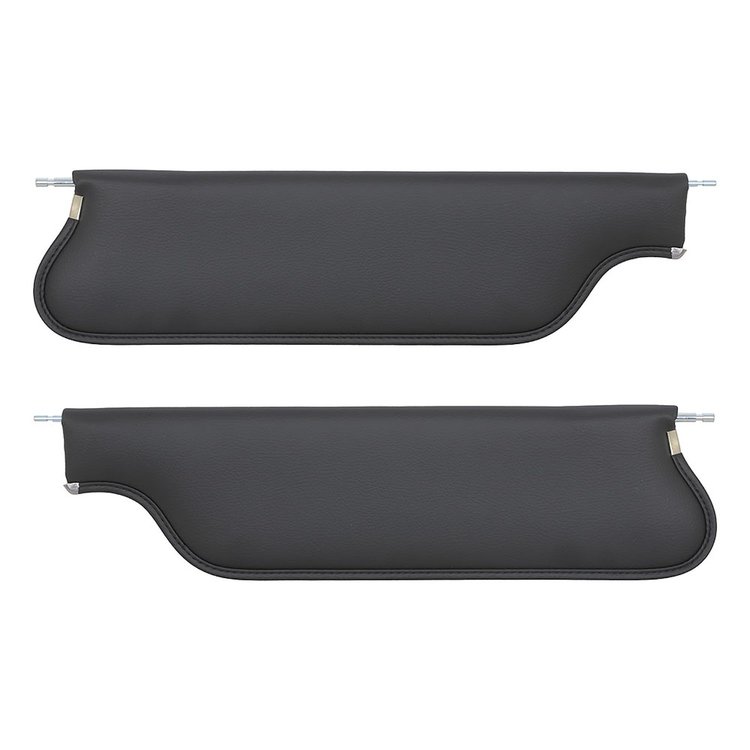 21-80409-6525 Sun Visors 1969 Chevy/Pontiac Camaro/Firebird, Charcoal Black Verona Vinyl